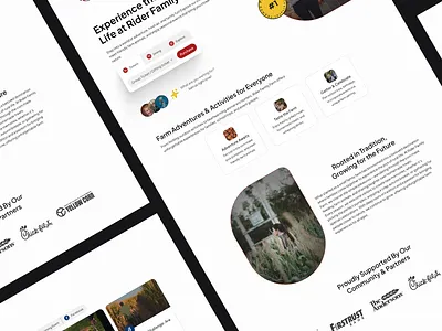 Rader Family Farm - Modern Farm Experience Website Design designinspiration dribbble farmwebsite figmadesign landingpage natureinspired ui uidesign uxdesign