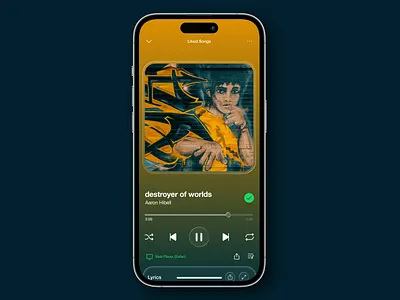Spotify × iOS 26 — UI Redesign Challenge apple ios26 redesign spotify ui design