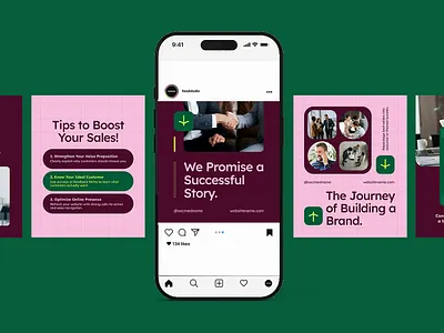 Business Agency - Instagram Post best black branding business colorful design experimental graphic instagram logo modern post ui