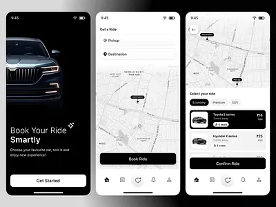Car rental Mobile Application app design apple app design branding design figma mobile app mobile app design mobile application ui uiux web design