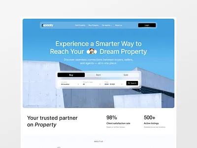 Spacify — Discover, Sell & Connect Your Dream Property abovethefolddesign cleaninterface conversion conversiondrivendesign design digitalexperience howitworkssection interactivedesign landingpage landingpagedesign propertywebsitedesign realestatelandingpage realestateplatform uxuidesign web