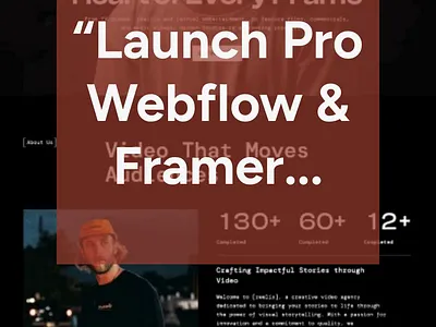 Stop Starting From Scratch — 100+ Webflow & Framer Templates 3d animation branding figma framer graphic design logo motion graphics ui webflow