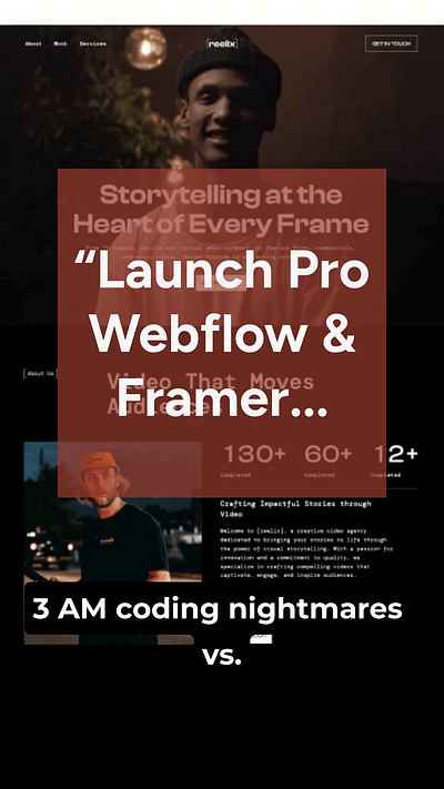 Stop Starting From Scratch — 100+ Webflow & Framer Templates 3d animation branding figma framer graphic design logo motion graphics ui webflow
