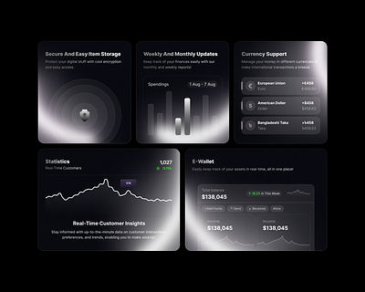 Bento Card UI - Financial Service bento bento card bento card ui