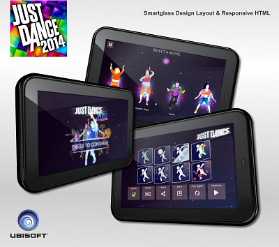 Just Dance 2014 branding graphic design menu design motion graphics ui ux design