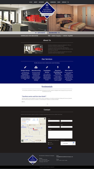 The Kitchen & Bedroom Company design graphic design ux web design
