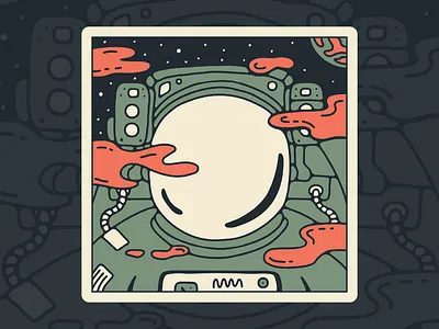 The Astronaut astronaut astronaut illustration comic comic art hand drawn illustration space space comic space illustration vector