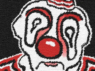 Clowns clown creepy design graphic design illustration weird