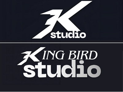 kingbird studio logo logo design minimalist logo design