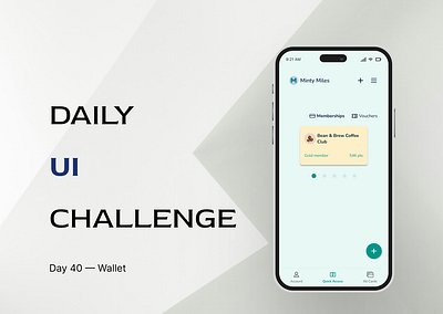 Daily UI · Challenge 40: Wallet dailyui design ui wallet