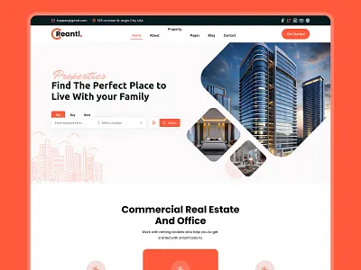 Real estate Landing page agency apartment brokerage buy clean conversion home invest landing page lead generation minimal modern design property real estate realtor responsive sell ui ux web design