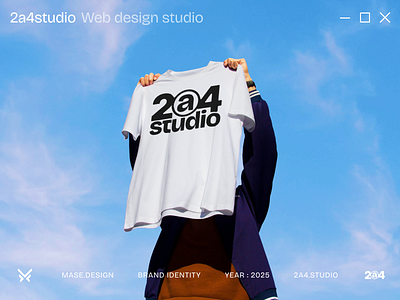 Brand Identity for 2a4studio 2a4studio brand branding identity illustration letter logo logotype mase mase.design maserekt monogram symbol ui visual wordmark