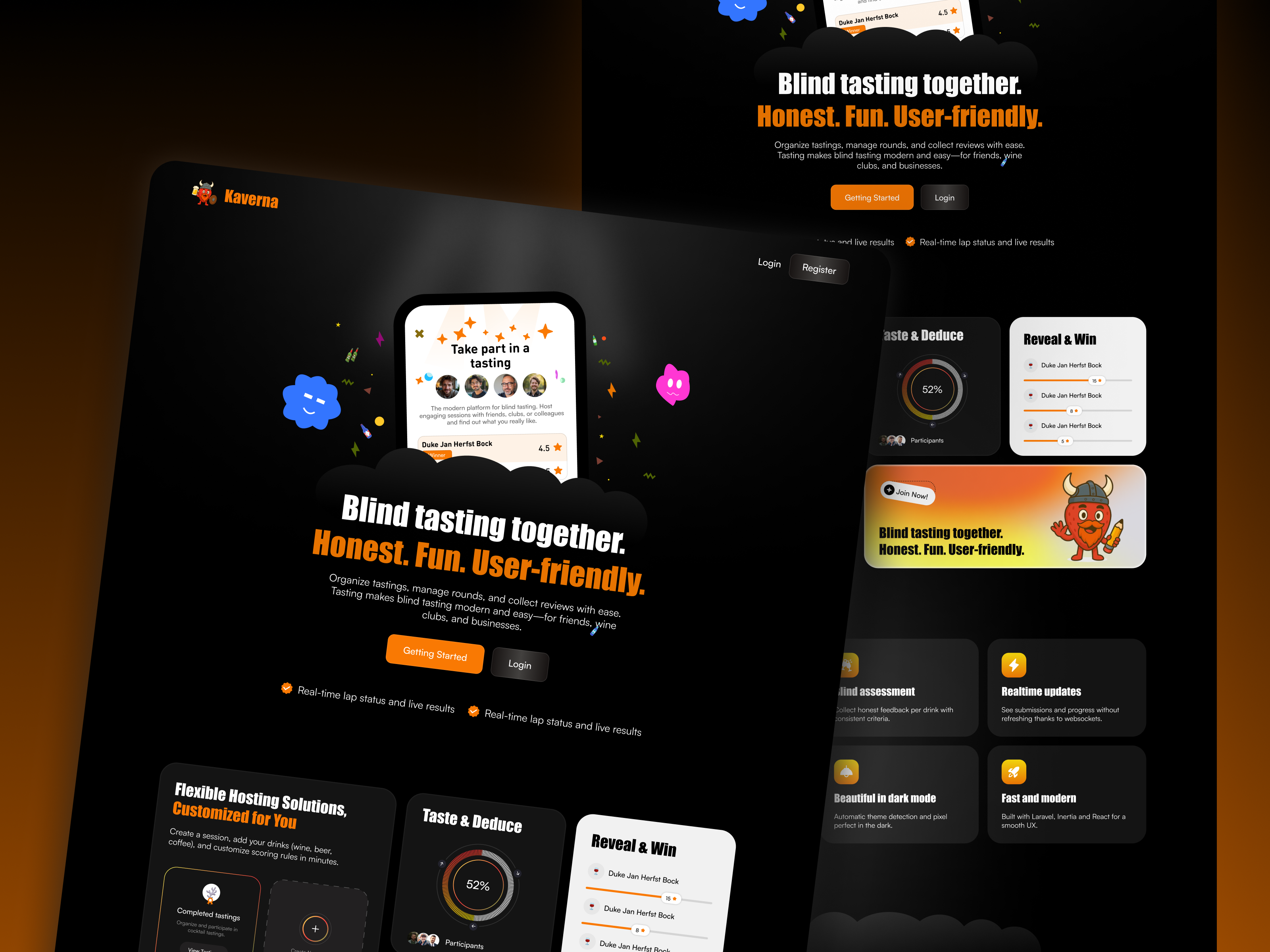 Blind Test Website & Dashboard UI UX Design figma ui ux website