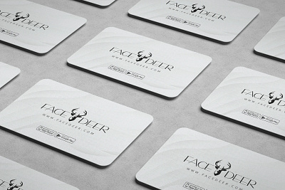 FACEDEER Business Card branding business card logo print