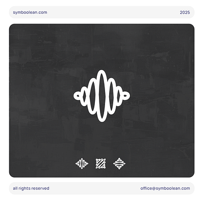 Logo 6 / 1 year daily AI logo challenge ai challenge identity logo sound soundwave symbol symboolean wave