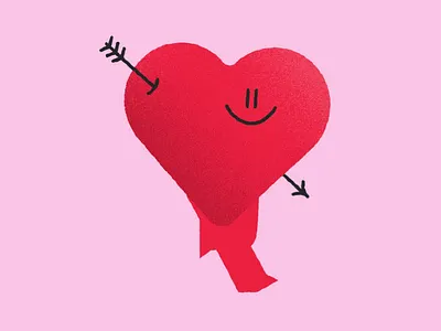 💘 2d animated animation character design geometric graphic design heart illustration loop minimal motion motion graphics rig runcycle valentine valentines day walkcycle
