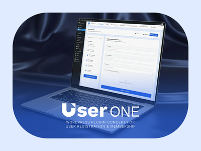 User ONE - WordPress Plugin UI Form Builder Concept builder customizable form plugin registration ui user ux wordpress
