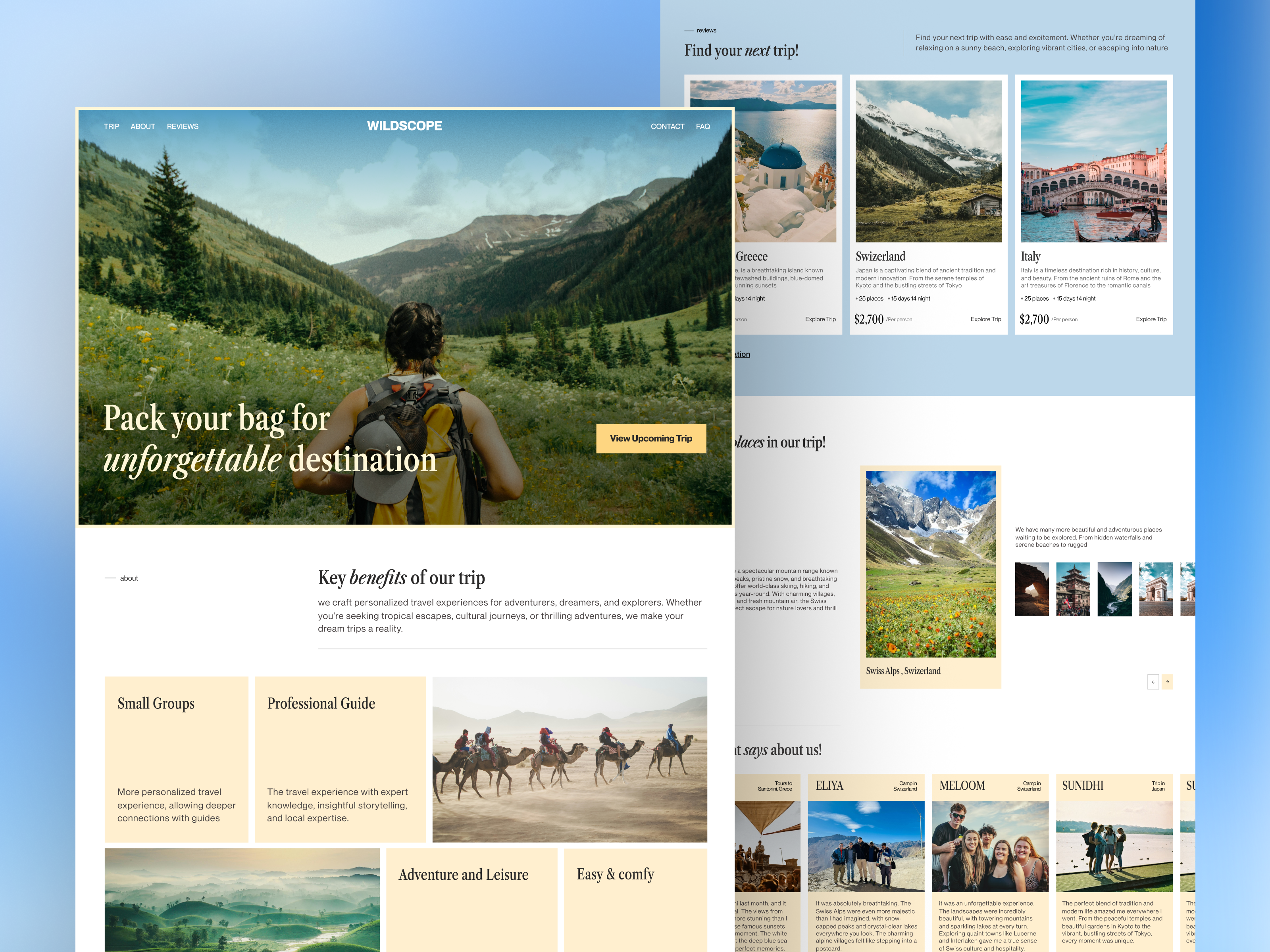 Wildscope Travel Website @webdesign branding flight booking website hotel flight booking landing page landing page design travel travel agency travel agency landing page travel agency website travel booking ui travel landing page travel website travel website redesign travel website ui ui uiuxdesign website design website redesign