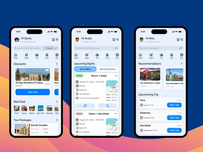 GenUI — When Interfaces Design Themselves — Travel app 🏖✈📱 ai aiui app branding design generativedesign genui personalizedinterfaces tourapp tourism travelapp tripapp ui uidesign ux uxdesign