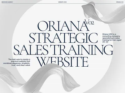 Full-Cycle Website Design & Development — Oriana V02 animation graphic design ui