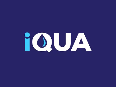 IQUA Logo refresh app icon branding corporate design digital brand graphic design logo logo design mobile app mobile brand product typography ui water water management