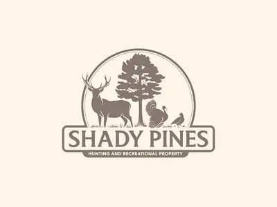 Shady Pines Logo Design branddesigner creativebranding custom logo graphics design logo creator logo maker mascotlogo retrologo vintagelogo
