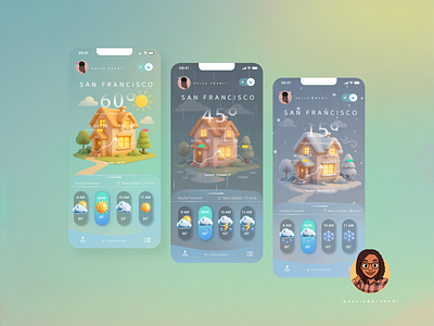 MKUP PRJECT - MINIMAL WEATHER MOBILE UI APP 🌤 appdesign designbyemani dribbble figma interface minimaldesign mobileapp mobileui productdesign uidesign uiux visualdesign weatherapp