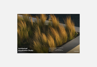Fram & Co - Architectual Visualization Studio 4 column layout design editorial figma helvetica neue minimalism scandinavian see through navigation web design