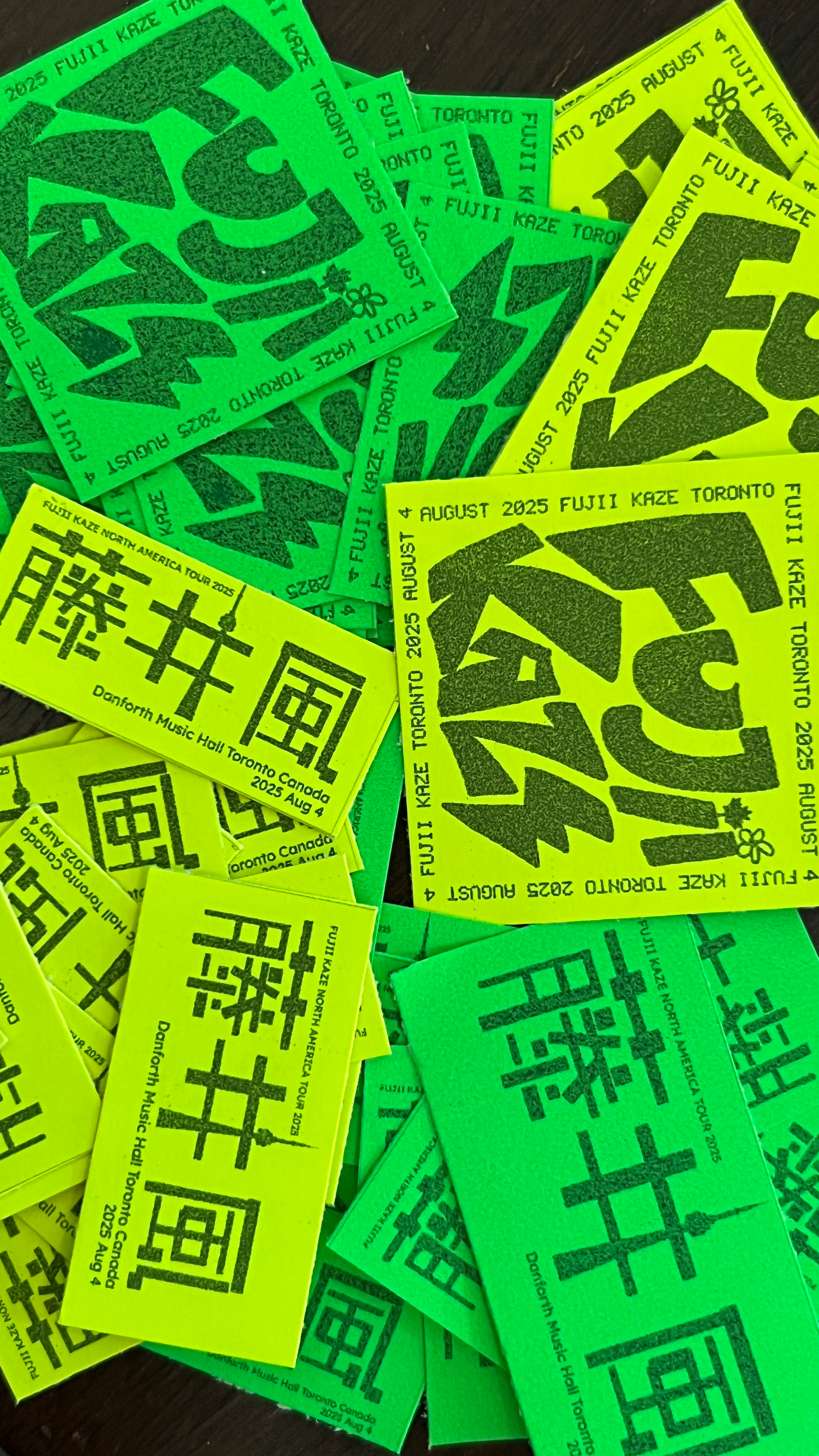 Example of Stickers  (Concert Merch)