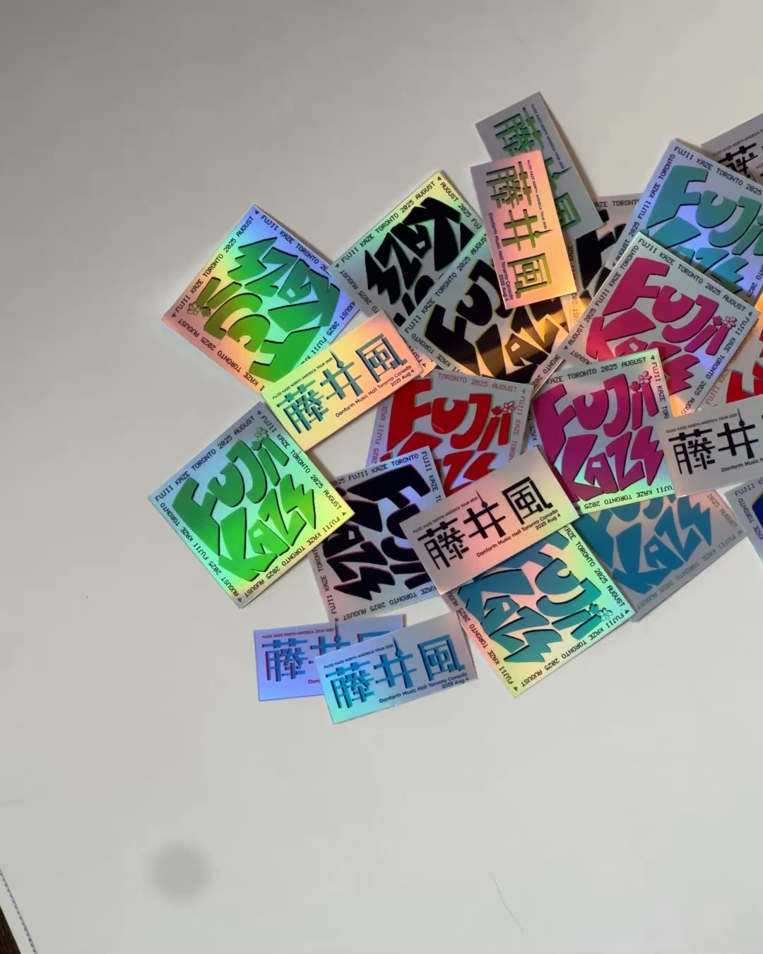 Example of Stickers  (Concert Merch)