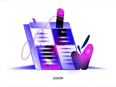 LESSON✏️ 2d art animation apple article design book art branding design drawing flat glasses graphic design illustration inctober inctober25 lesson logo motion graphics pen ui vector