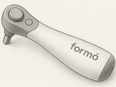 Formo Socket Driver · Design Language Exploration appleinspired conceptdesign design designlanguage handtool illustration industrialdesign minimaldesign