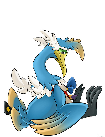 Four emotions of Thunk the Cramorant animal art bird cramorant feral pokemon