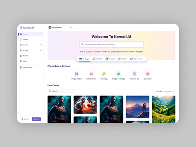 Nemati.ai – AI Platforms CloseRedesign & Smart User Experience aidesign aimodels creativeprocess designsystem digitalproduct figmadesign generativeai icondesign innovation minimalui mobiledesign nematiai platformredesign productdesign startupdesign techforyouth uidesign uxdesign uxui webdesign