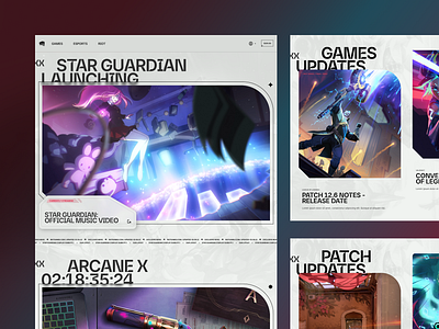 Riot Games - Homepage Concept Design Direction 1.3 branding clean design games graphic design interface layout league of legends minimal riot games type typography ui ux valorant web design