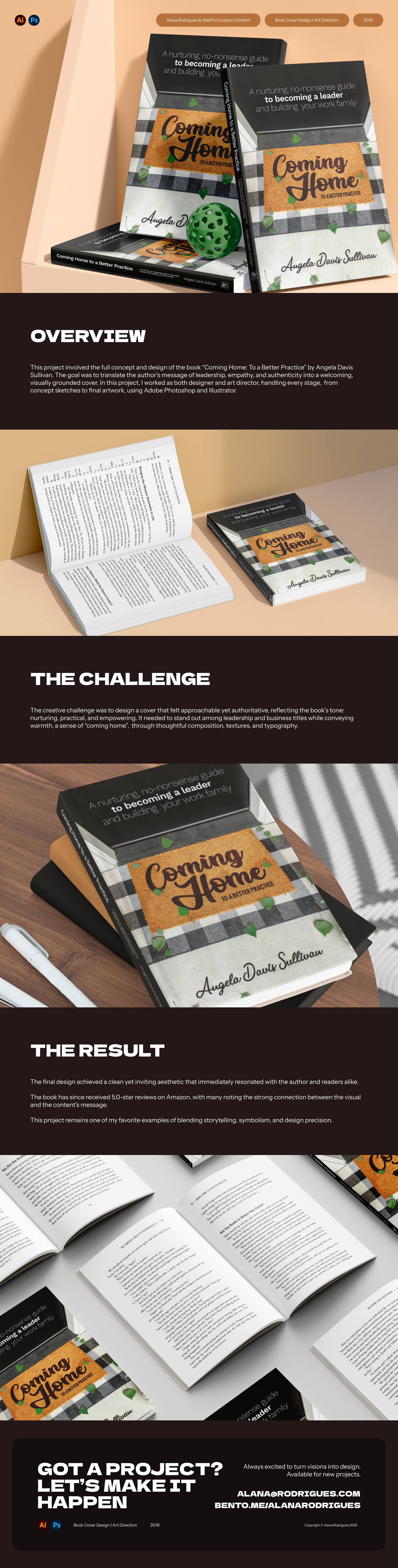 Coming Home to a Better Practice Cover Book Design art direction book cover design cover art creative direction editorial design graphic design illustration portfolio project visual identity