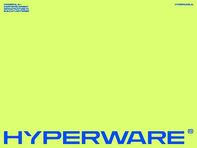 HYPERWARE® • Logo & Visual Identity ai logo brand brand identity branding branding design futuristic logo logo design logomark logotype modern logo type typography visual identity web3 logo wordmark