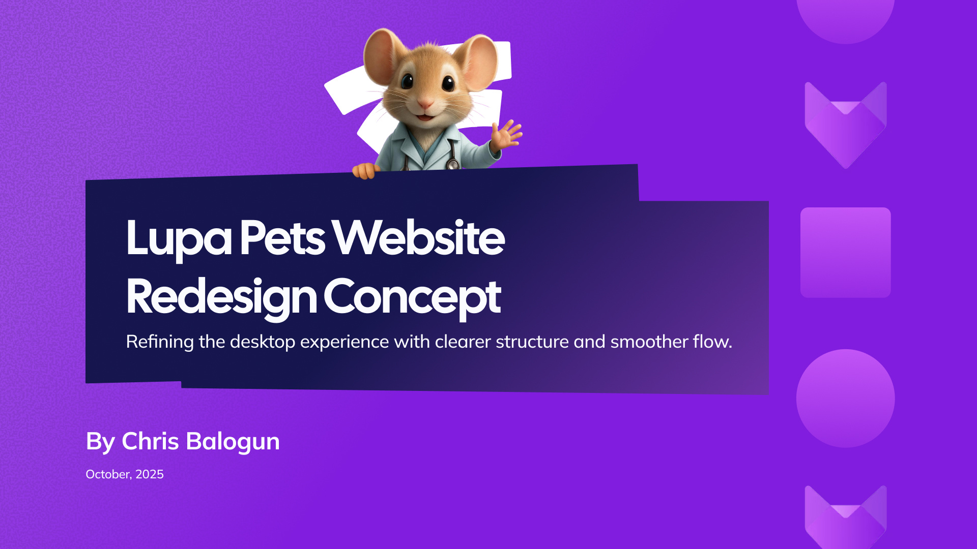 LUPA Pets Website Redesign Concept landing page mascot ui ux web design website website design