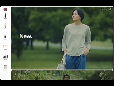 MUJI Ecommerce website redesign e commerce ecommerce ecommerce website web design web development