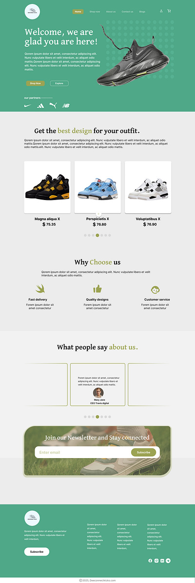 A sleek and responsive e-commerce website design. branding design ecommerce website graphic design landing page ui design uiux design web designer website wireframe design