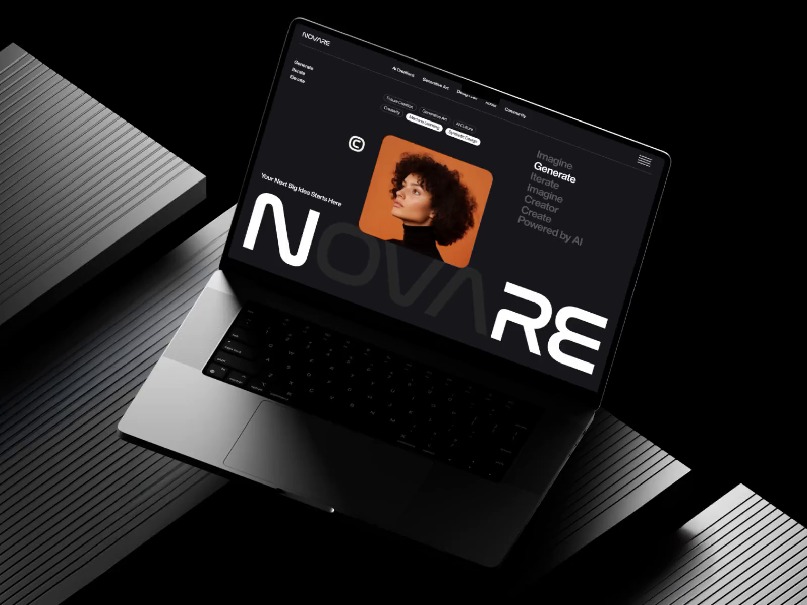 Example of Novare - Landing Page Animation