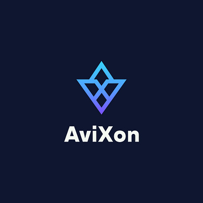 AviXon_AVX_techlogo avxlogo brandiderntity branding brandmark companylogo design graphic design illustrator logo techlogo