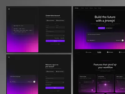 Kodu - AI Platform Dashboard ai ai dashboard ai saas animation clean dashboard dashboard design design digital graphic design internet modern motion graphics saas technology ui uidesign ux uxdesign