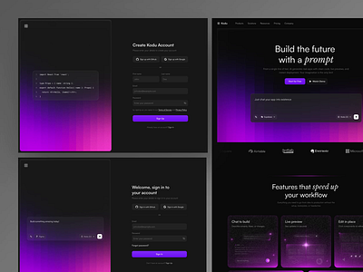 Kodu - AI Platform Dashboard ai ai dashboard ai saas animation clean dashboard dashboard design design digital graphic design internet modern motion graphics saas technology ui uidesign ux uxdesign