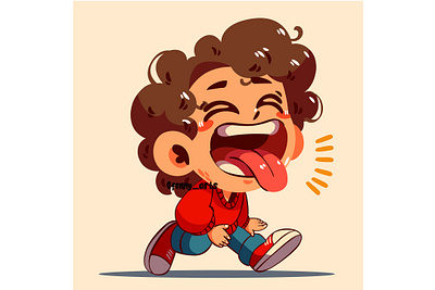 Cartoon Boy Sticking Out His Tongue Playfully alphabet background body cartoon character cute day emotion emotions expression face feelings gesture language lips lipstick mouth reaction tongue twister