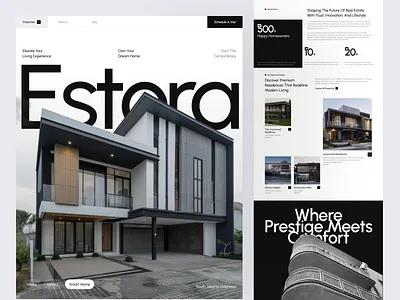 Real Estate Website apartment clean interface design landing page luxury homes modern design property listing property portal property website real estate real estate app real estate ui realty platform rent ui ux