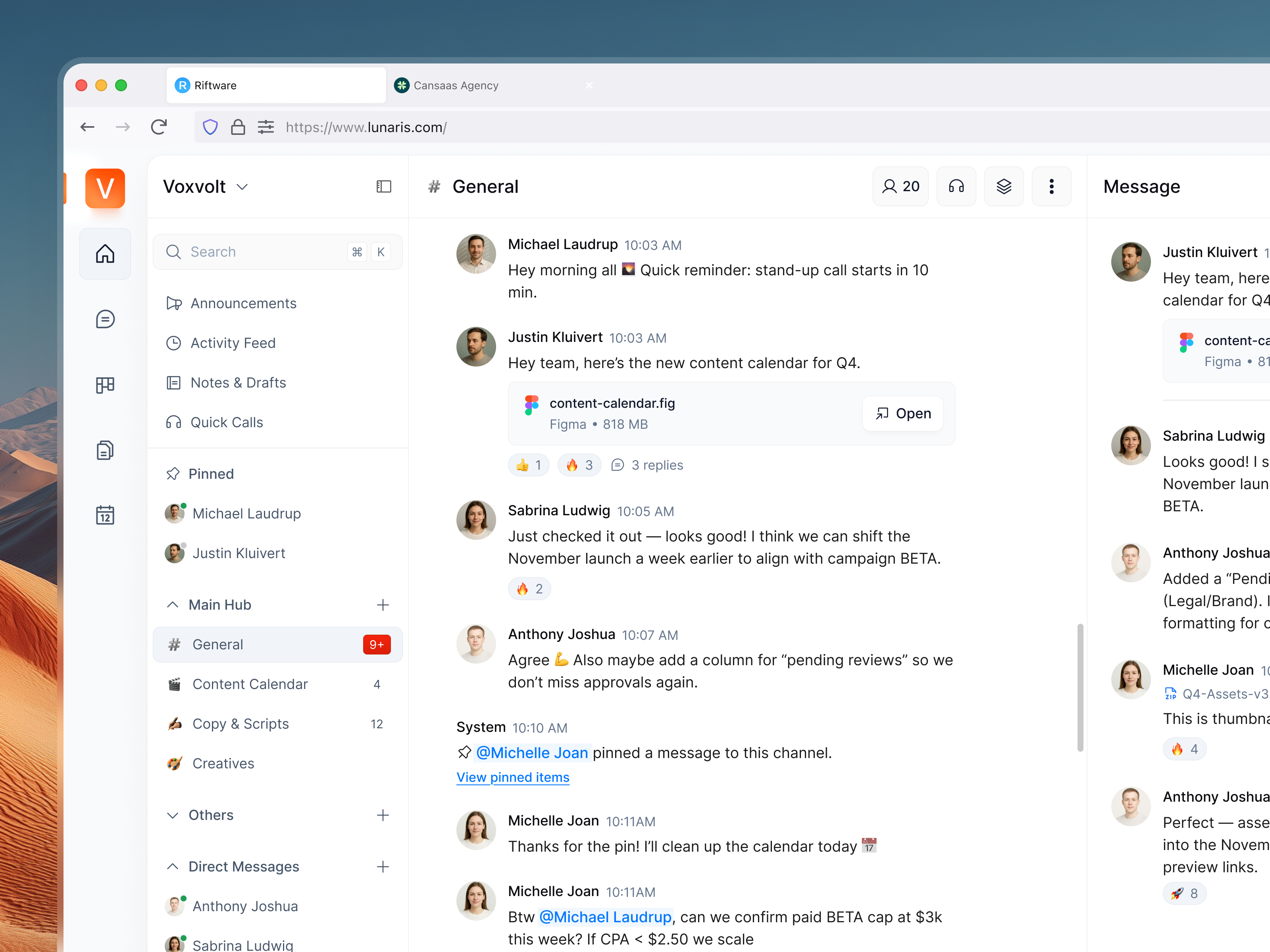 Team Communication Dashboard cansaas clean collaboration communication dashboard design digital workspace minimalist notion product design productivity saas slack team team communication team communication dashboard ui ux