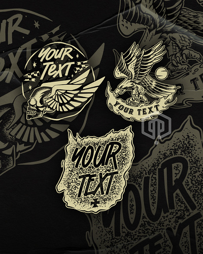 MOTOCYCLE LOGO BUNDLE (Design for Sale) artwork branding commissionwork illustration illustrator logo motoclub motocycle outdoorapparel tshirt