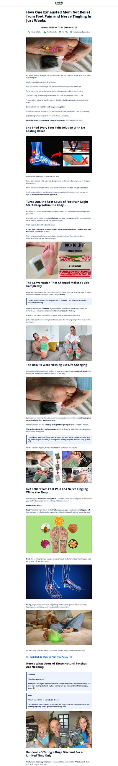 Bondoo Foot Patches Advertorial Page On Gempages advertorial page bondoo bondoo foot patches advertorial checkout page clone funnel clone funnelish funnel clone gempages clone product page clone sales funnel funnelish gempage gempages funnel gempages template pagefly ready template replo sales funnel