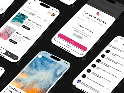 Rumor art direction brand identity creative studio dark mode design system events platform fashion tech interaction design luxury branding membership platform minimal design modern ui motion design nightlife product design saas ui design ux design web app web design